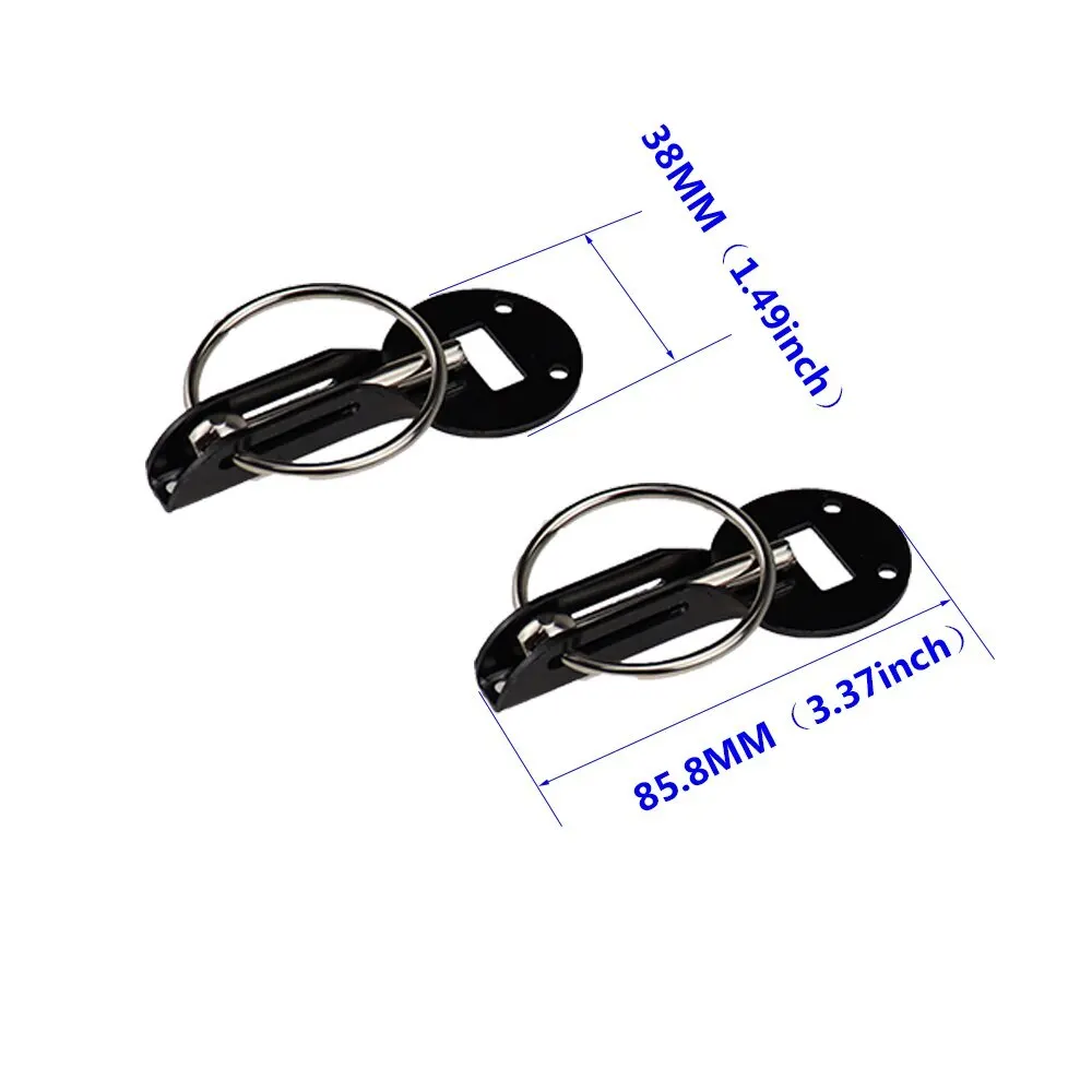 Universal Bonnet Pin Locking Race Track Car Hood Latch Catch Stainless Steel Bonnet Hood Pins Lock Car Exterior Lock Accessories