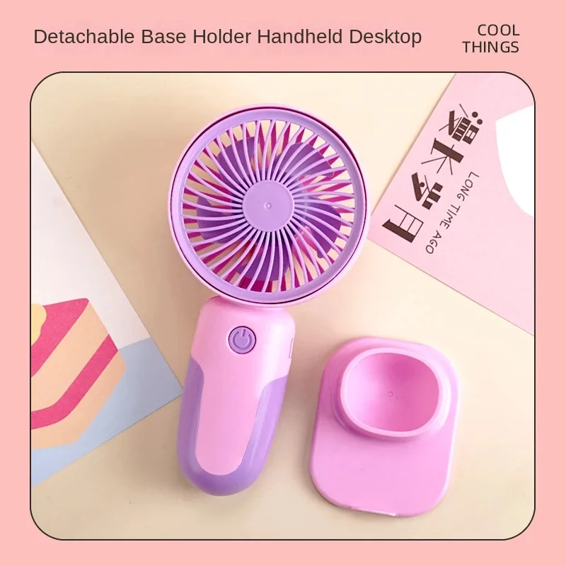 USB mini wind power Handheld Convenient And utra-quiet Fan High Quality protable Student Office cute small Cooling Fans