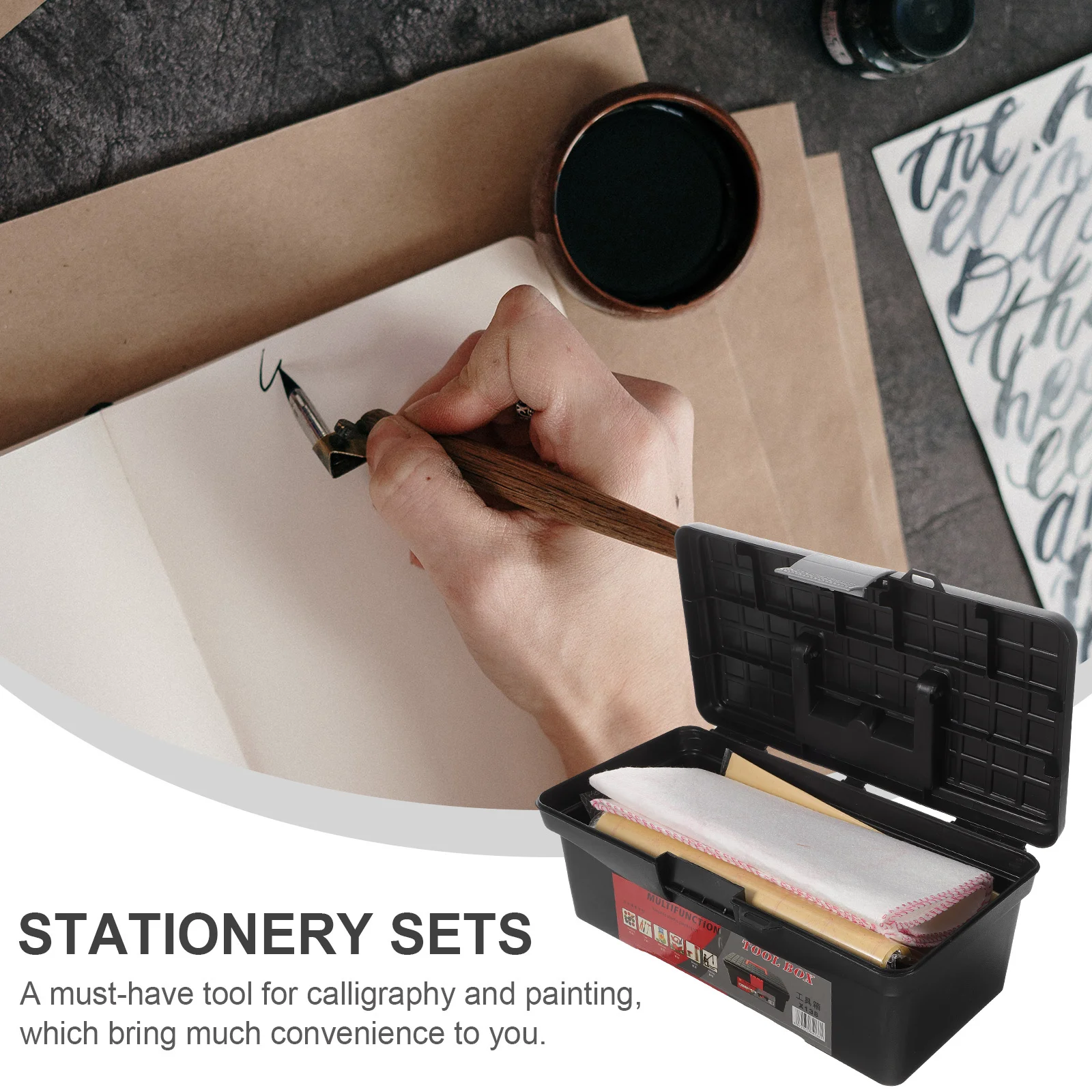 1Set Calligraphy Cloth Kit Reusable Household Writing Mat Daily Use Practice Accessory Children Beginners