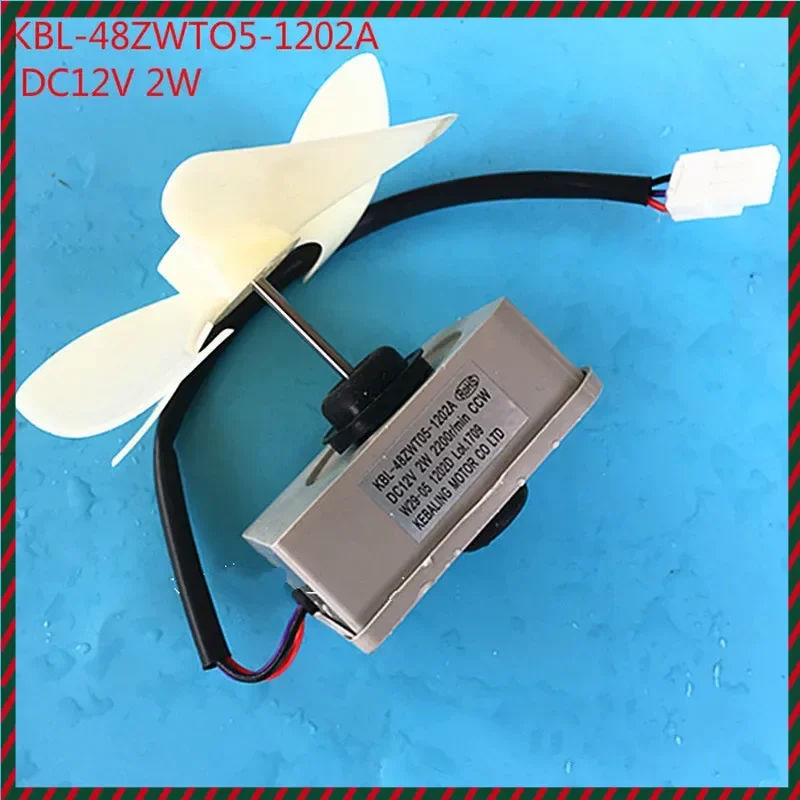 New TCL Refrigerator Fan Motor + Blade KBL-48ZWT05-1202A DC 12V KBL-48ZWTO5-1202A Motor Home Appliance Refrigerator Accessories