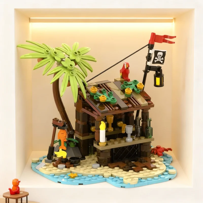 

197pcs MOC PIRATES BAR Model Building Toys Blocks Architecture Assemble Christmas Gifts DIY Education Brick Kids Idea Creative