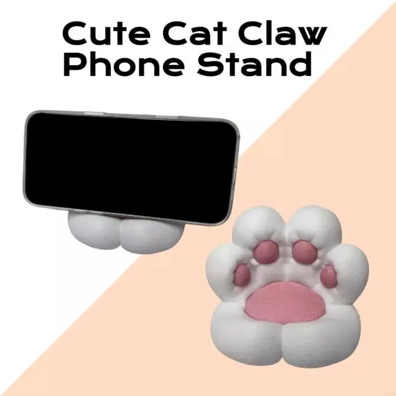 Funny Cats Paws Phone Holder Cellphone Stand Animal Desk Accessories Cats Paws Figurines Phone Stand Home Decors