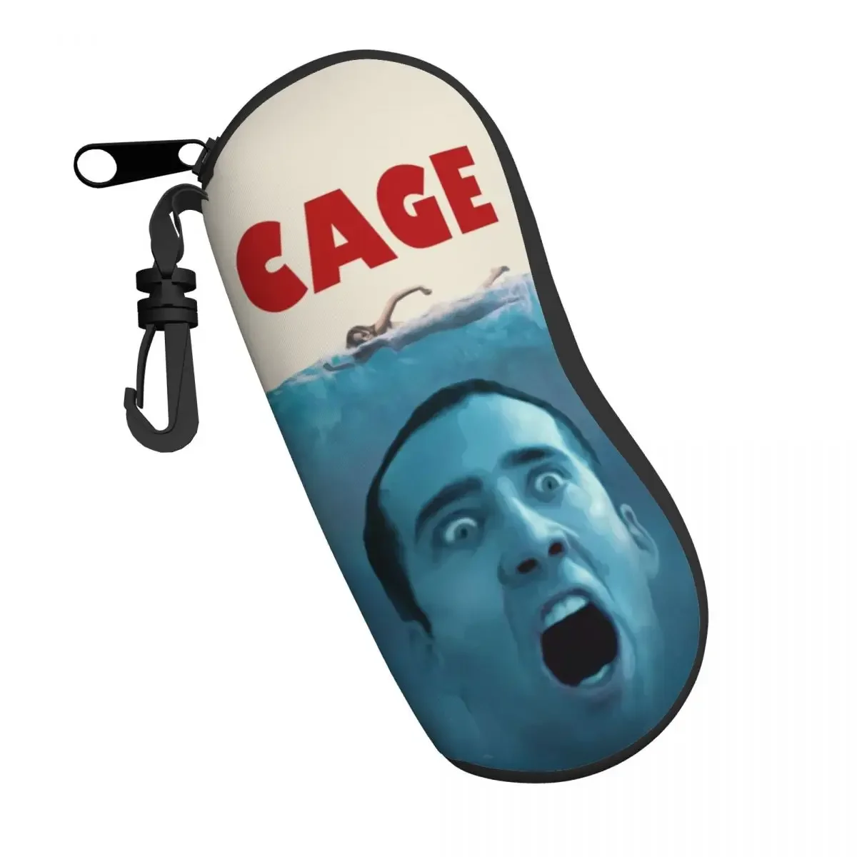 Funny Nicolas Cage Shell Eyeglasses Case Men Women Cool Glasses Case Sunglasses Box Pouch