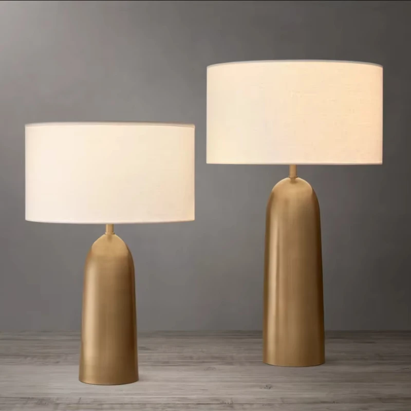 

Living Room Bedroom Modern Decoration Black Travertine Brass Desk Lamp