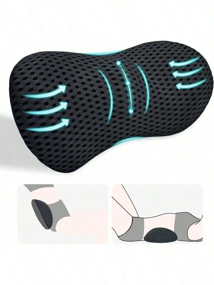 

Подушка для спины для облегчения боли в пояснице, эргономичная, для автомобильного сиденья, офисного кресла, кресла-реклайнера и кровати