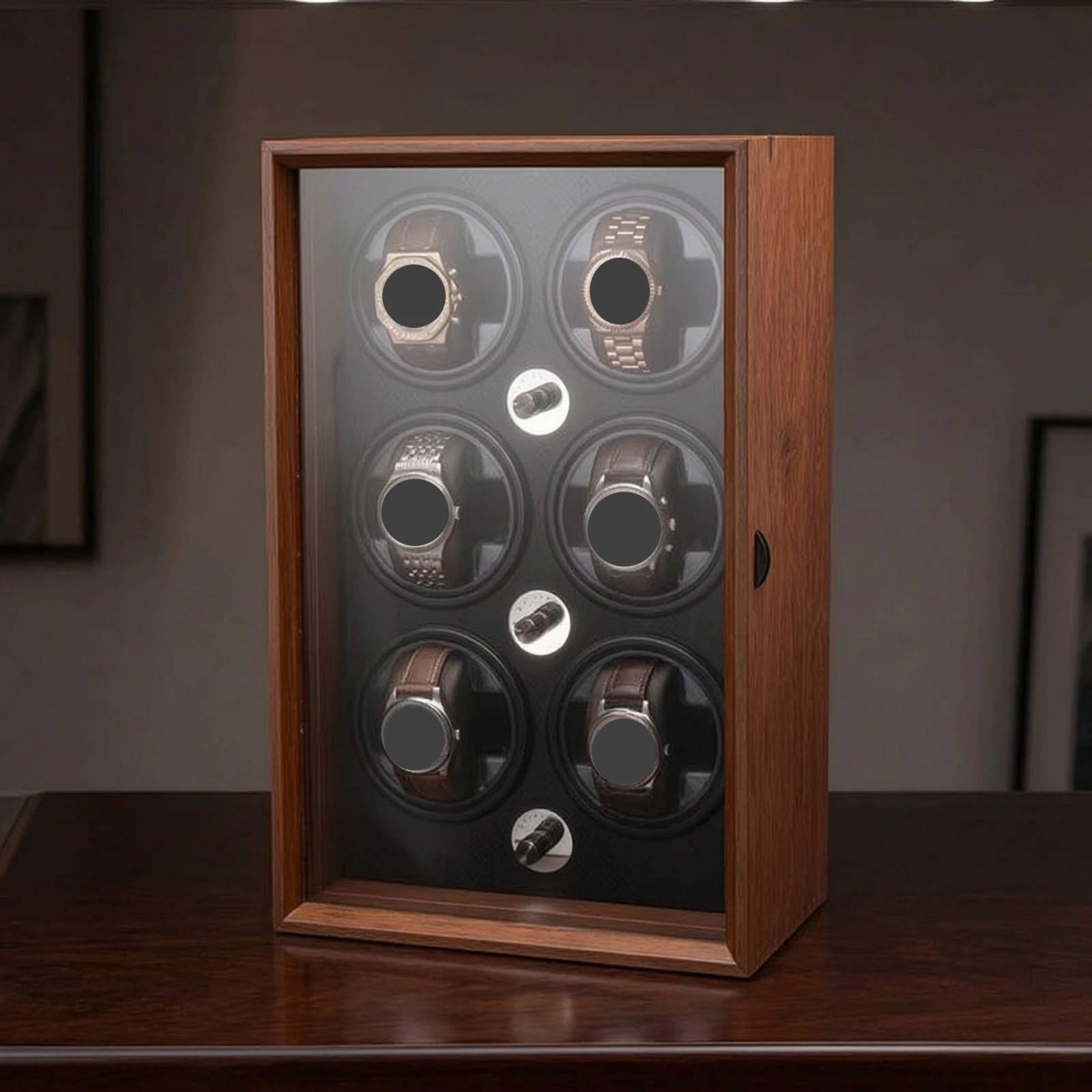 Watch Winder Cabinet Quiet Watch Winder Box Case Antinonmagnetic Silent for Men, Dresser, Bedroom