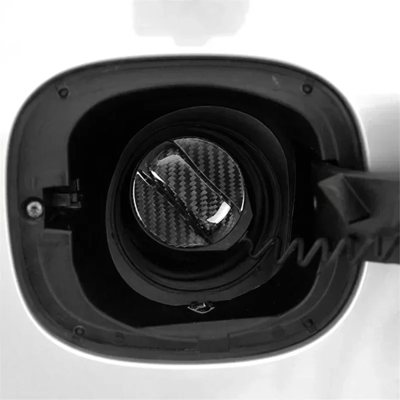 

For Volvo XC90 XC60 XC40 S80 S40 S60 S90 S60 V60 V40 V70 S60/L XC70 Real Dry Hard Carbon Fiber Car Fuel Tank Cap Cover Trim