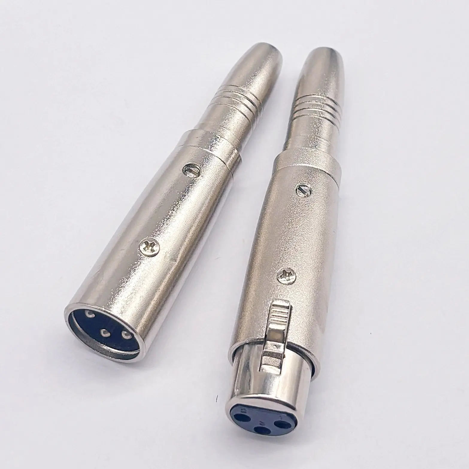 2PCS XLR to 6.5mm Adapter - 3-Pin Male to 1/4 Inch Mono Female Plug Converter, High-Quality for Microphone, Audio Interface