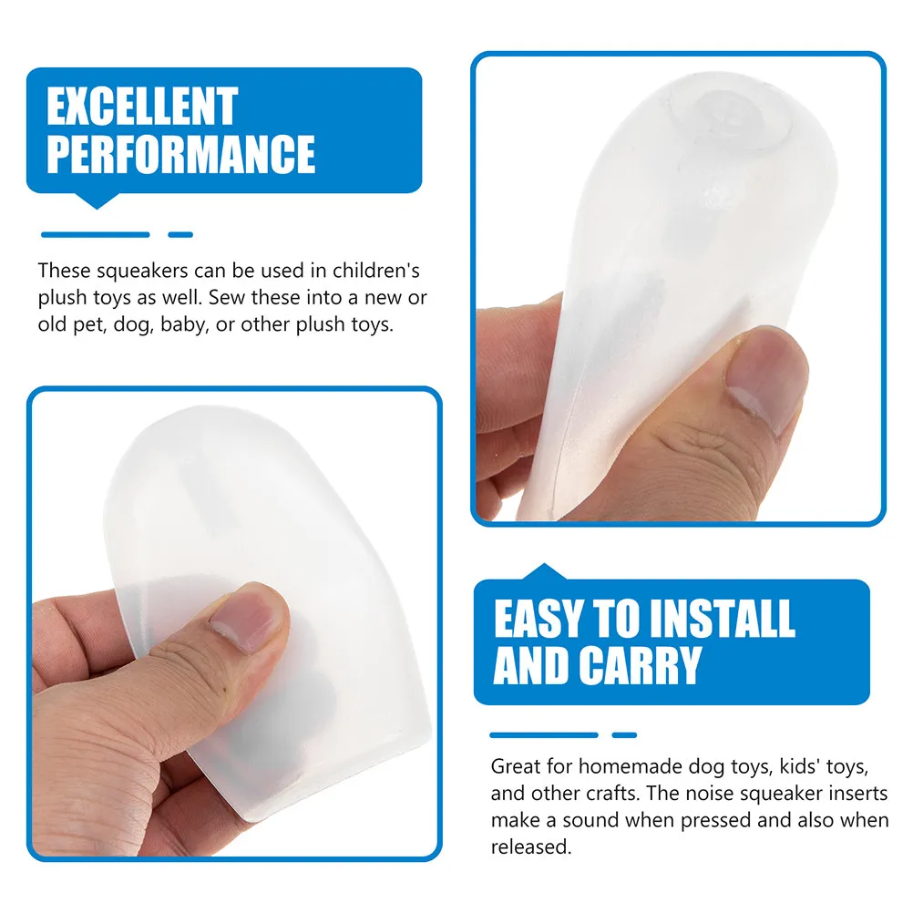 12pcs Squeaker Inserts for Toys – Easy-Assembly, Portable, Multi-Function Squeaky Replacement for Kids