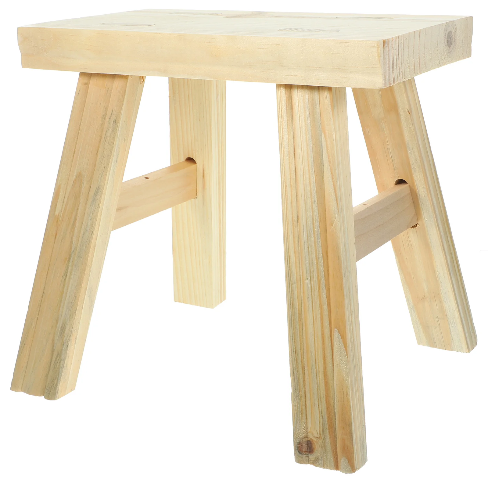 

Wooden Stool Small Size Natural Wood Footstool For Kids Bathing Height Practical Household Step Stool Living Room Office