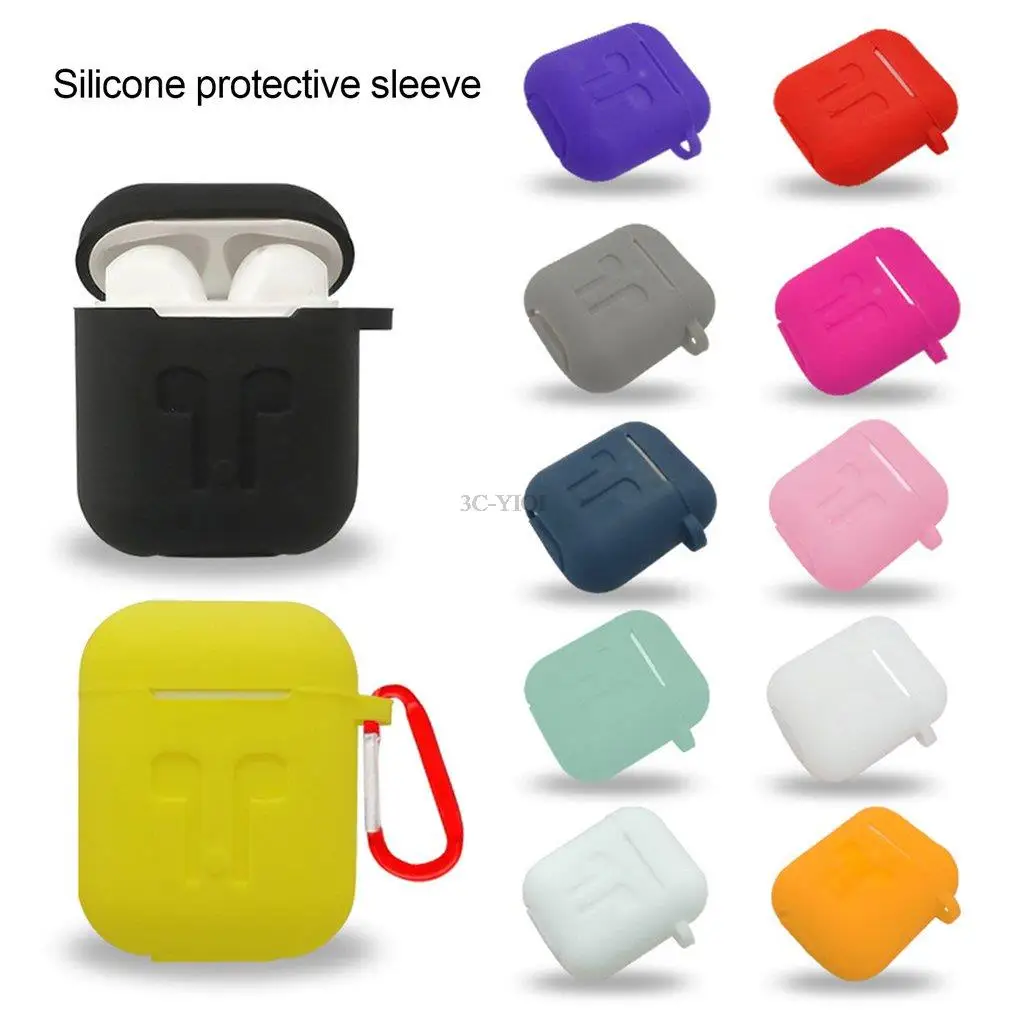 Silicone Cases For Airpods 2nd Luxury Protective Earphone Cover Case For Airpods2 Shockproof Sleeve With Hook Dropshipping