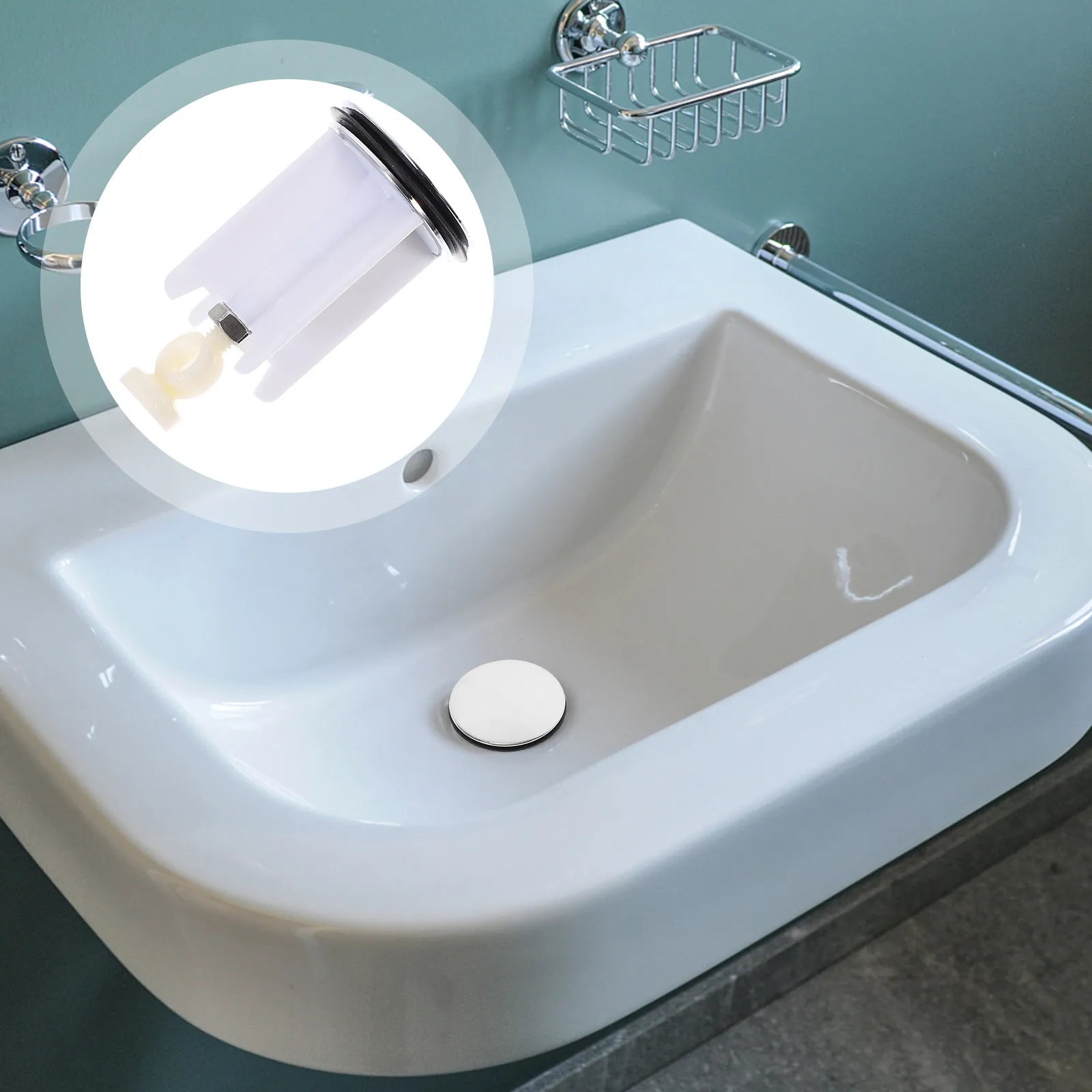 

Sink Stopper Replacement Universal Drain Plug for Bathroom Sink Kitchen Washbasin Copper Plastic Construction Easy Install Rust