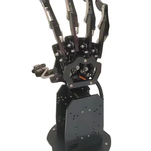 Robo mit fünf Fingern, Kontrolldiener, rechts links, montierter bionischer Palme, Greifer für Arduino, ESP32, programmierbarer Roboter Hauptverkaufsroboterhandhand - №2