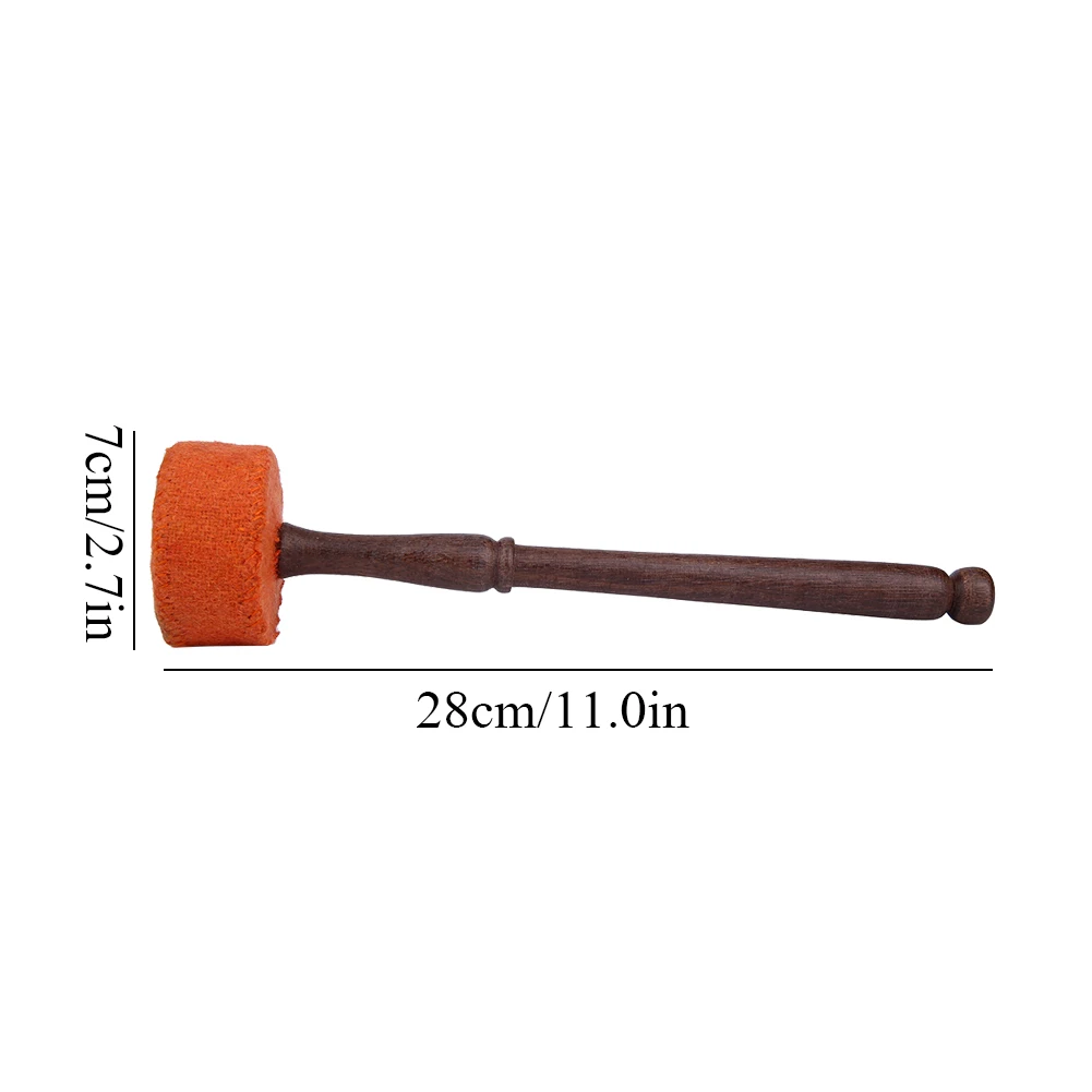 E5 Handmade Hard Wood Felted Striker Mallet Stick for Tibetan Buddhism Singing Bowl Home Table