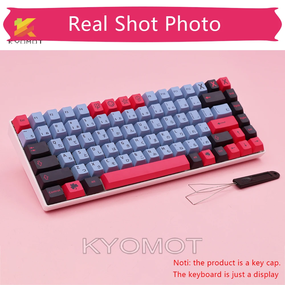 Imagem -03 - Kyomot 147 Teclas Gmk 8008 Keycaps Dye-sub Cherry Perfil Pbt Keycap para mx Switch Faça Você Mesmo Jogo Teclado Mecânico 61 64 68 87 96 104