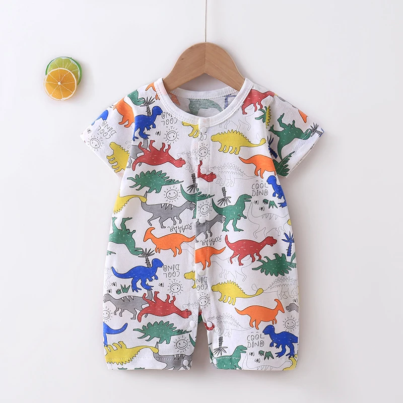 Newborn Baby Clothing Boy Girl baby clothes items Cotton Bodysuit Summer Short Sleeve Romper Infant Toddler sleepwear