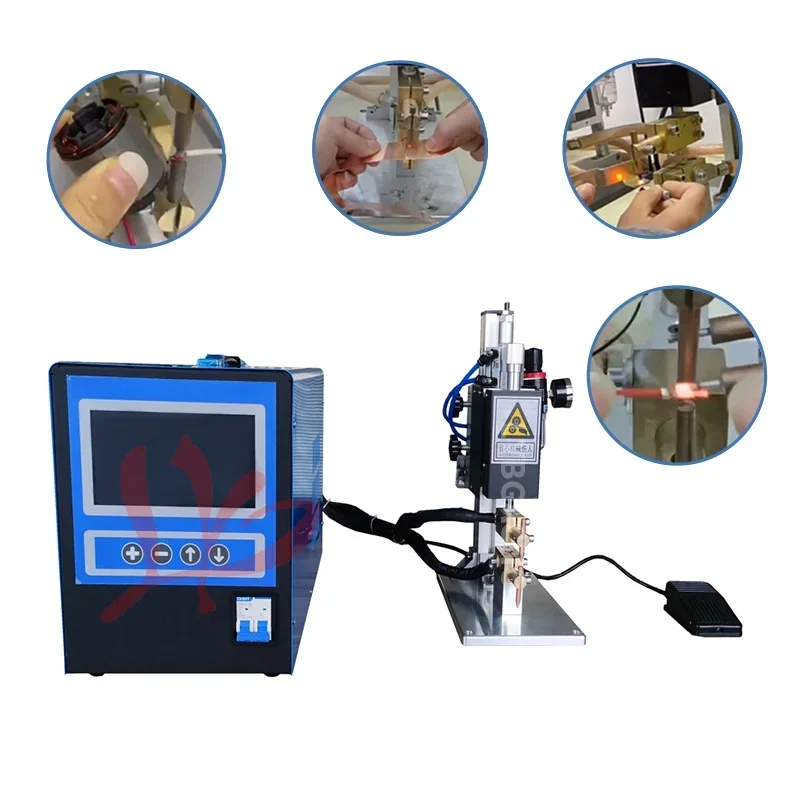 Semi-auto Spot Welding Machine 2000A 10000A 2000A 220V 380V Power Battery For Stainless Steel Sheet Metal Cold Iron Plate Weldin