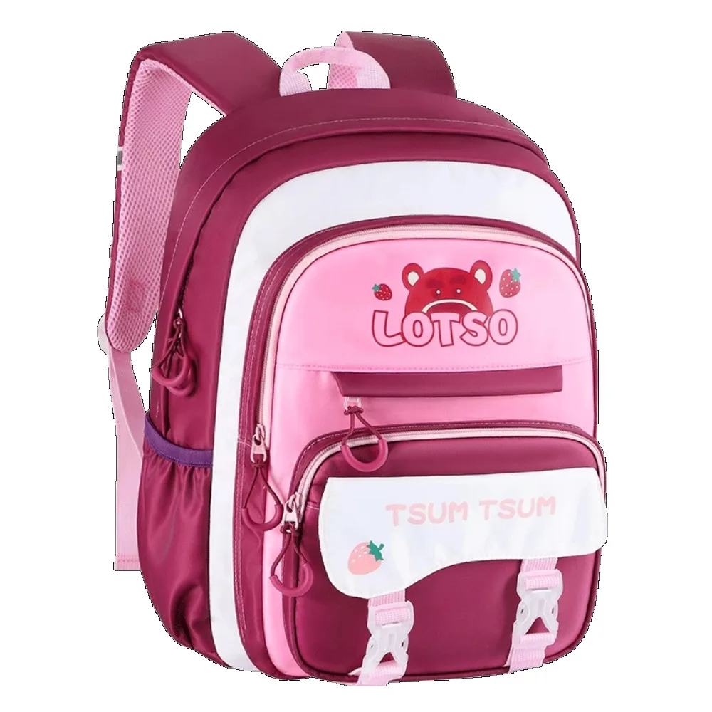 Disney Strawberry Bear elementary school schoolbag girls third to sixth grade ultra-light burden-reducing children's backpack