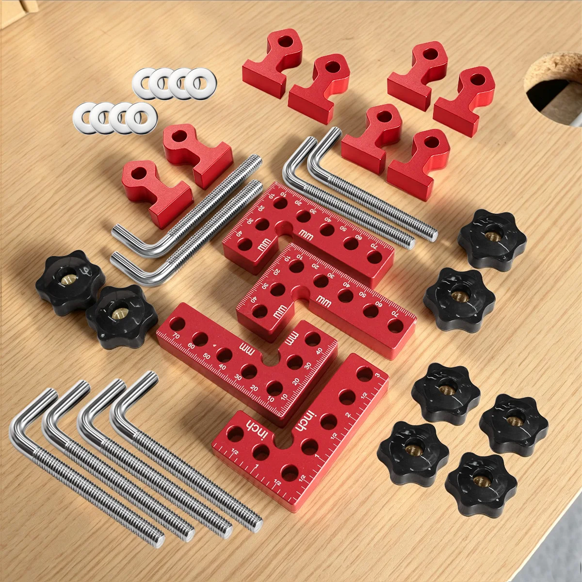 ชุดแคลมป์ยึดมุมฉาก 90 องศา ทำจ - Woodworking Right Angle Clamp บทวิจารณ์และราคา