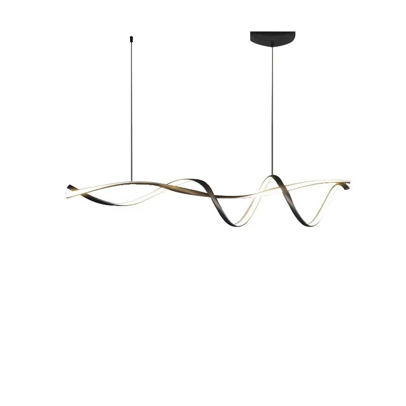 Modern Minimalist Restaurant Long Line Pendant Lights Designer Creativity Cafe Office Living Room Art Study LED Ceiling Lights