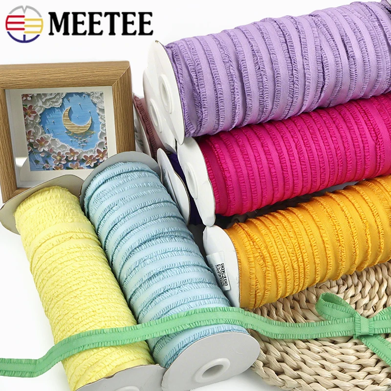 

5-20Yards 13mm Lace Elastic Band Hairband Rubber Bands Underwear Straps Clothes Ribbon Laces Stretch Tape DIY Sewing Accessories