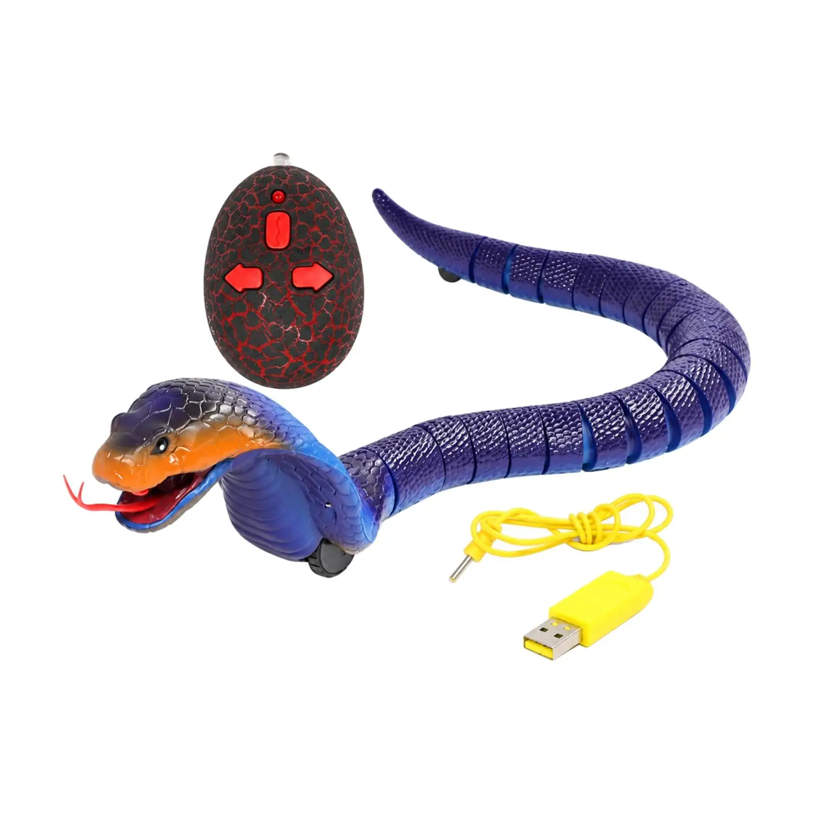 RC Snake Toy Electric Crawling Snake Toy with Remote Controller Flexible for Kids, Party Surprises, Imaginative Play, Family