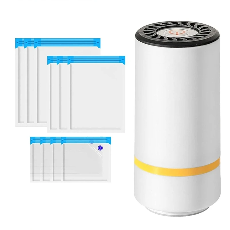 Máy hút chân không mini có thể sạc lại Túi đựng thực phẩm có dây kéo Máy hút chân không cầm tay