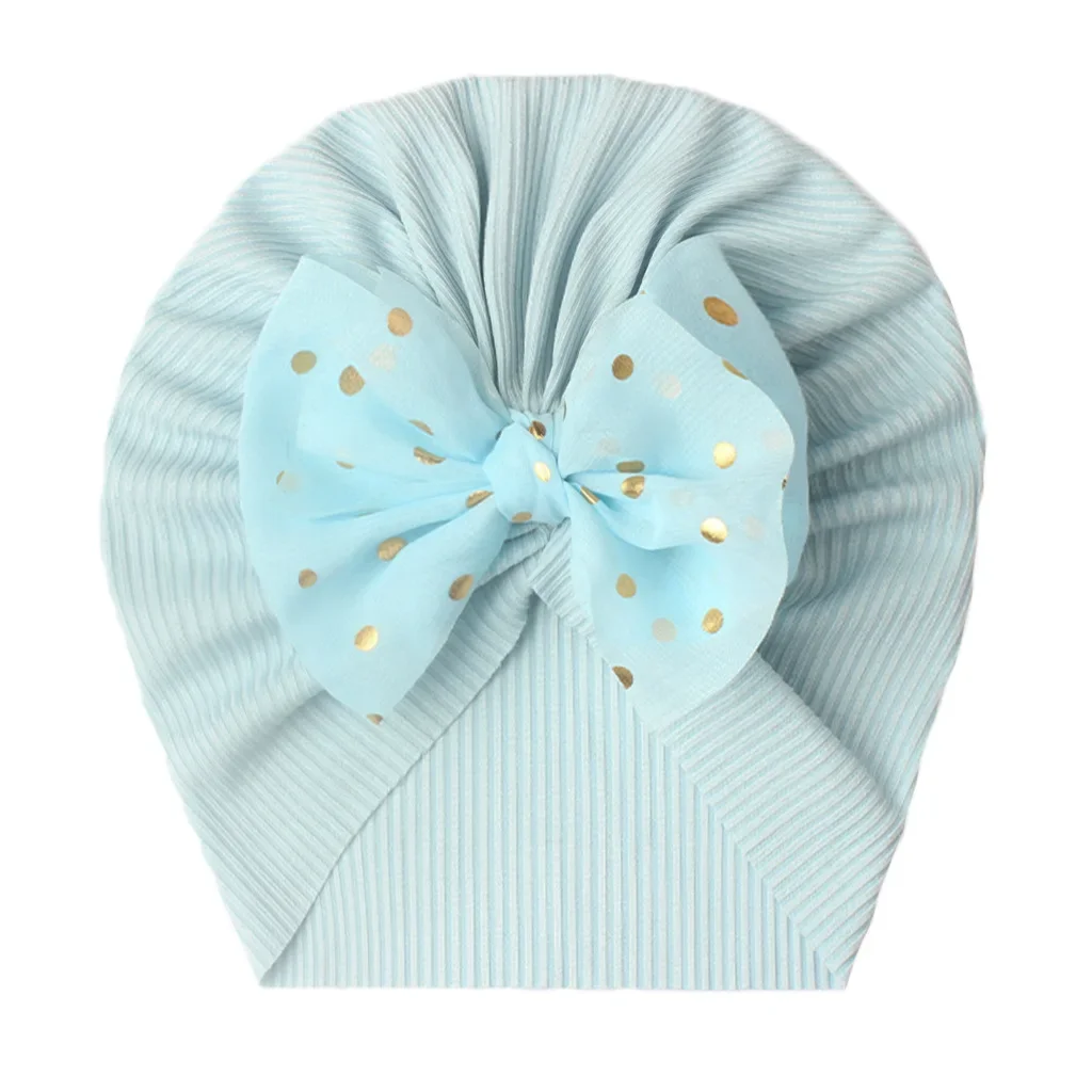 Threaded baby hat children's bow toe cap baby thin style girl's hat baby accessories newborn accessories gorras para niños