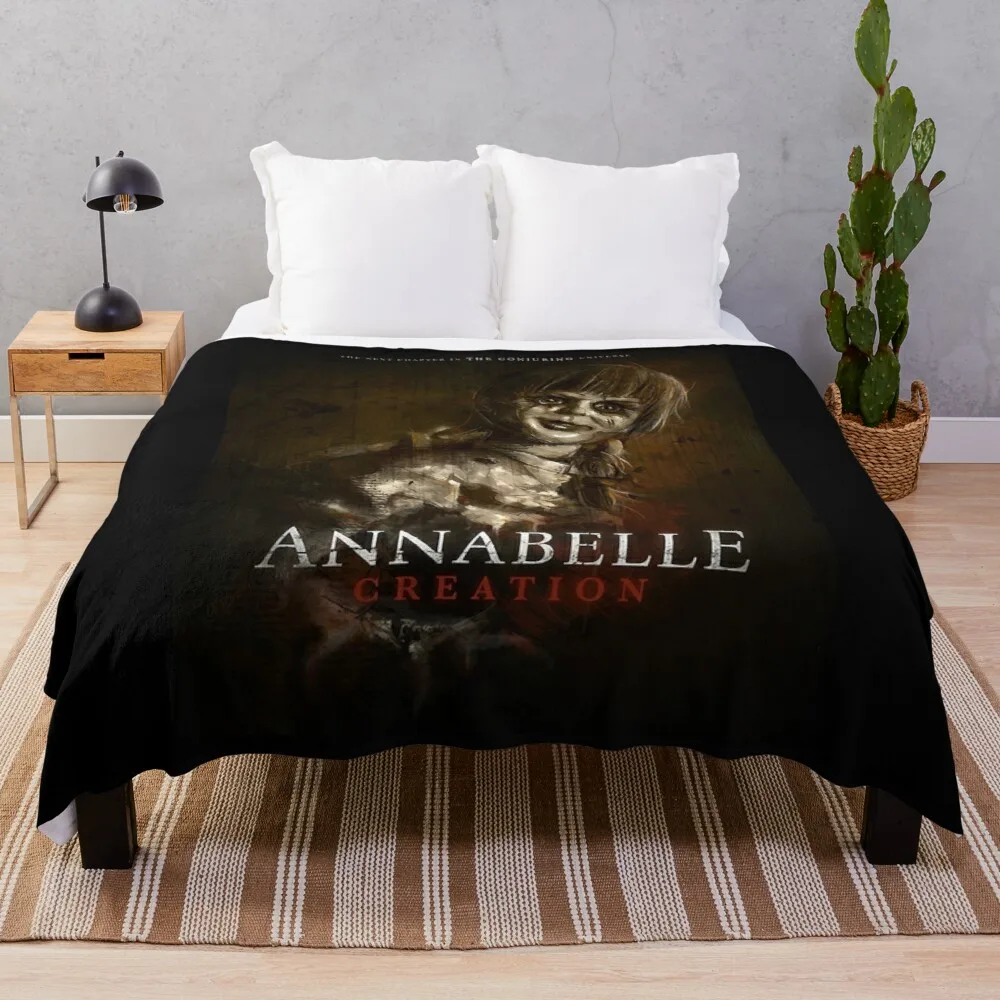 

Day Gift For Demon Annabel Doll Creation Horror Poster Gift Music Fans Throw Blanket Furry Blankets