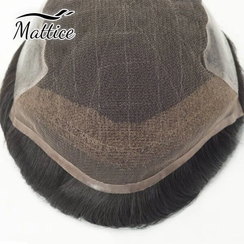 قطعة شعر للرجال Q6 شعر بشري | شعر مستعار بقاعدة من الدانتيل + البولي يوريثان، عقد قوي لنمط الحياة والرياضة النشطة #3