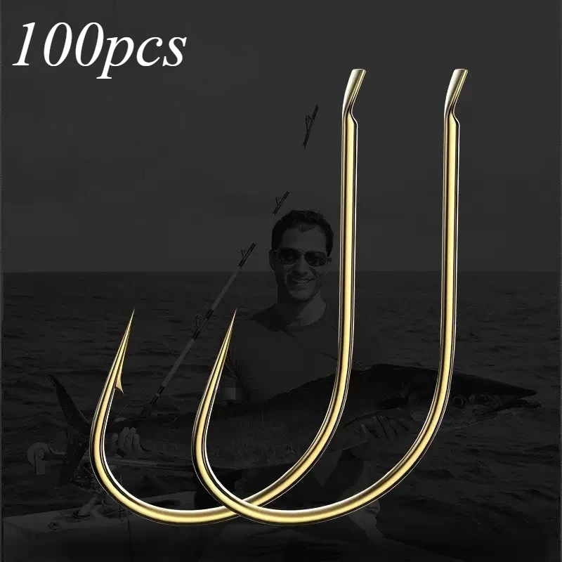 

100 шт./кор. рыболовные крючки из высокоуглеродистой стали с колючками, морской червь, карп, один круглый набор крючков, аксессуары для рыбалки нахлыстом, снасти, рыболовный крючок
