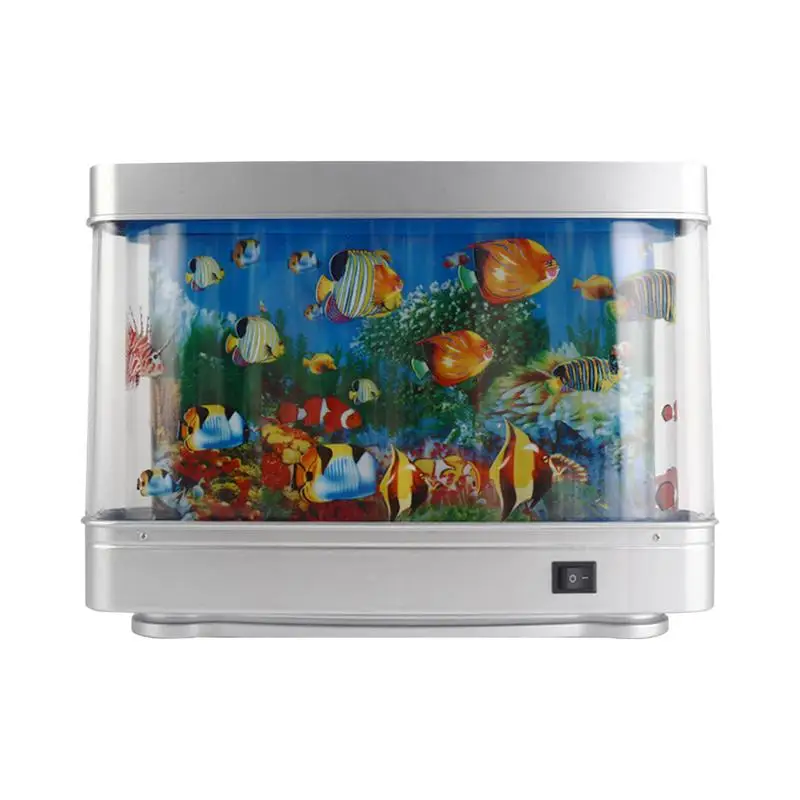 

Artificial Tropical Fish Tank Lamps Aquarium Decor Virtual Ocean in Motion Night Light For Children Halloween Christmas Gift Toy