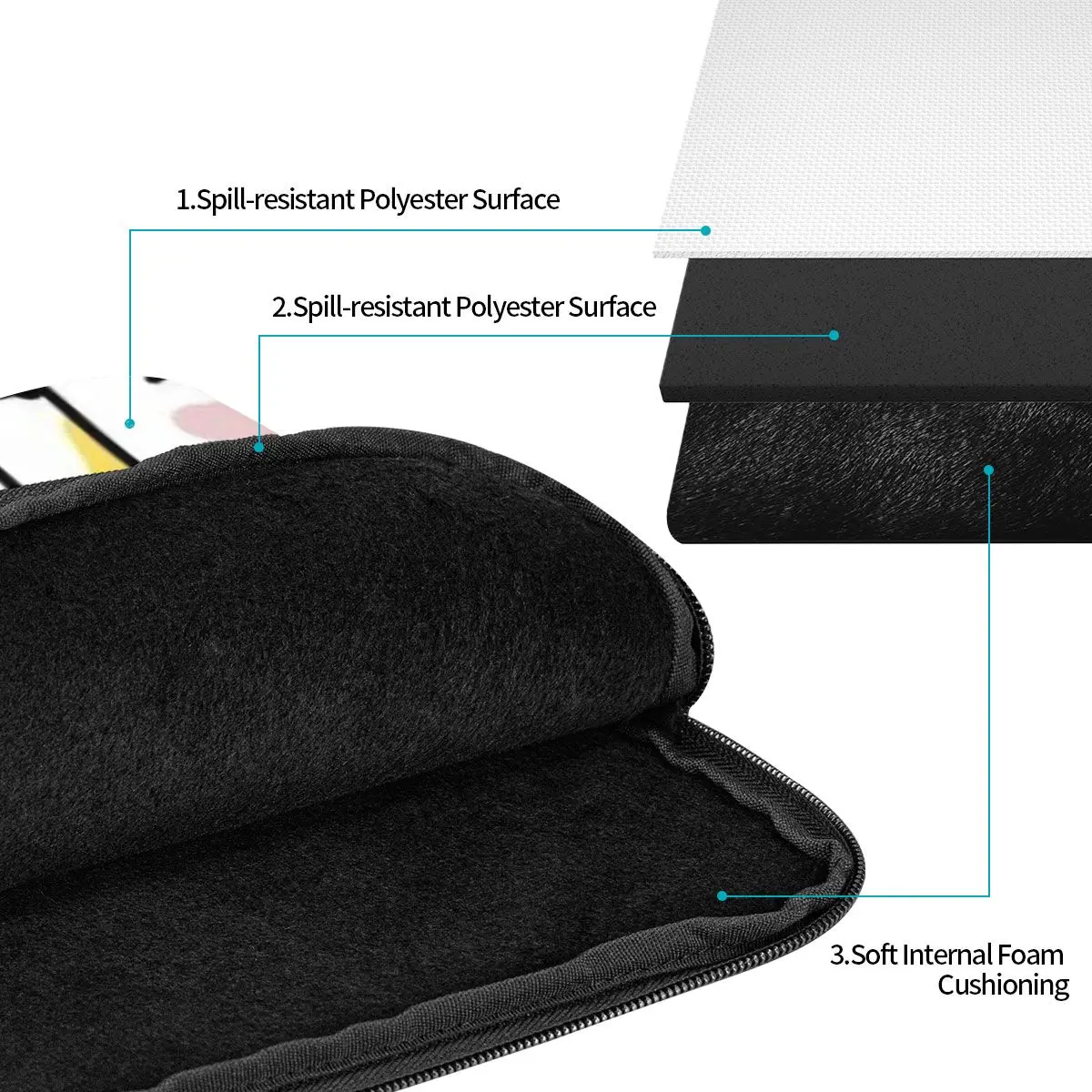 Gato pata amante notebook bolsa para portátil bolsa 10 12 13 15 17 Polegada notebook manga capa saco tablet à prova de choque caso saco