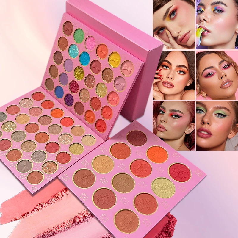 72 Color Eye Shadow, Professional Eye Shadow Palette, Matte and Pearlescent Integrated Palette, Waterproof and Sweatp