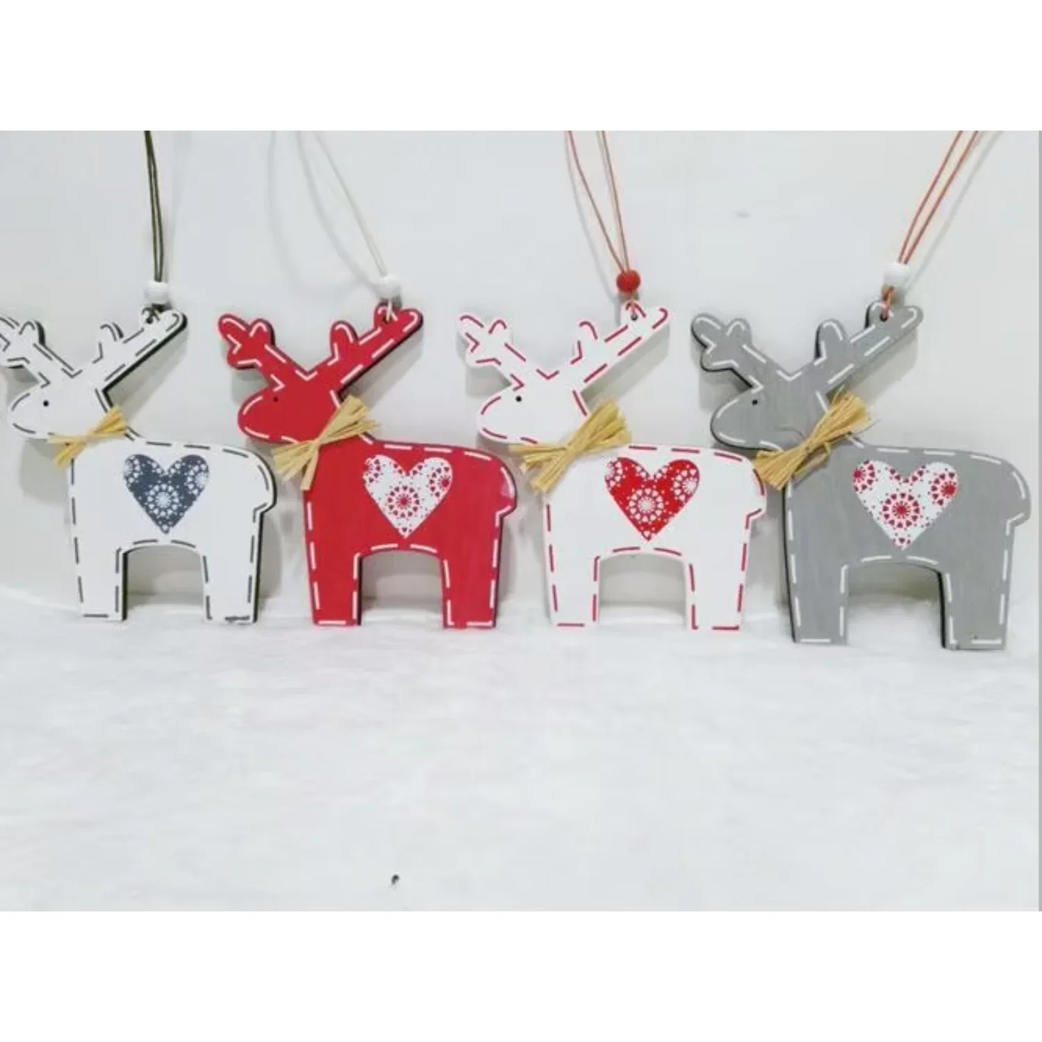 زخرفة عيد الميلاد الخشبية لتزيين شجرة عيد الميلاد