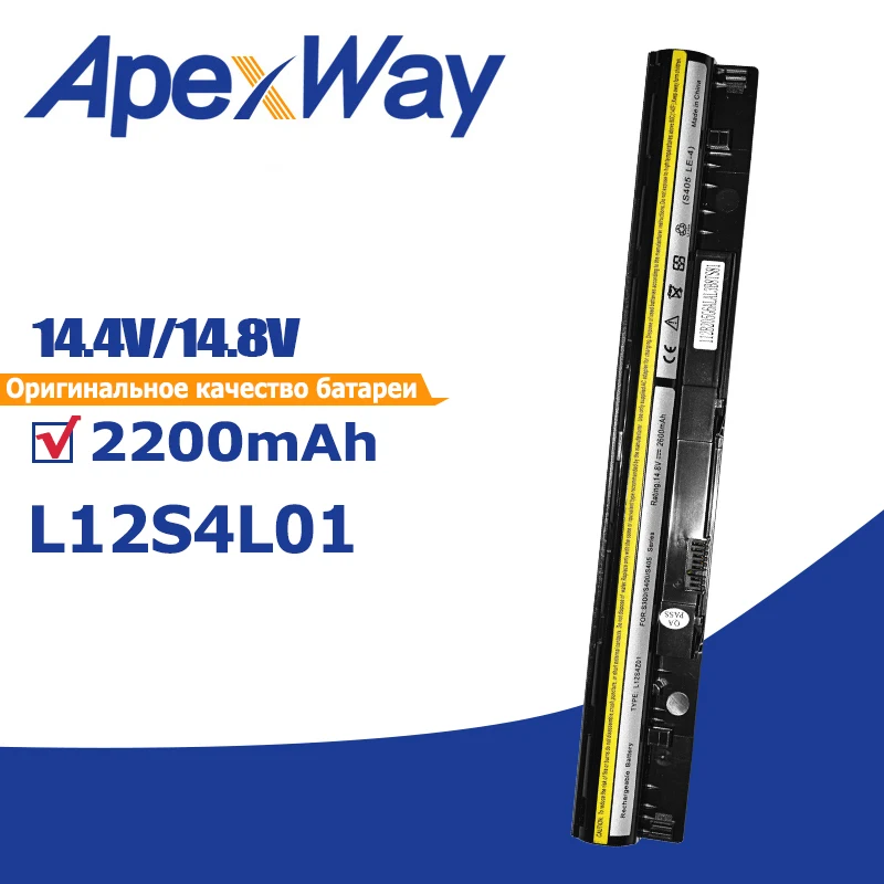 

Apexway Laptop Battery L12S4L01 4ICR17/65 L12S4Z01 For Lenovo I1000 IdeaPad S300 S310 S400 S405 S410 S415 Flex 14 15D M30 M40