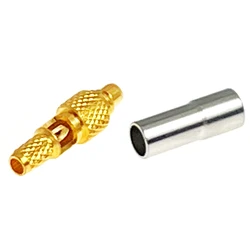 1pc  New MMCX Male Plug RF Coax  Connector Crimp For RG178 Cable Straight Type Goldplated  Wholesale