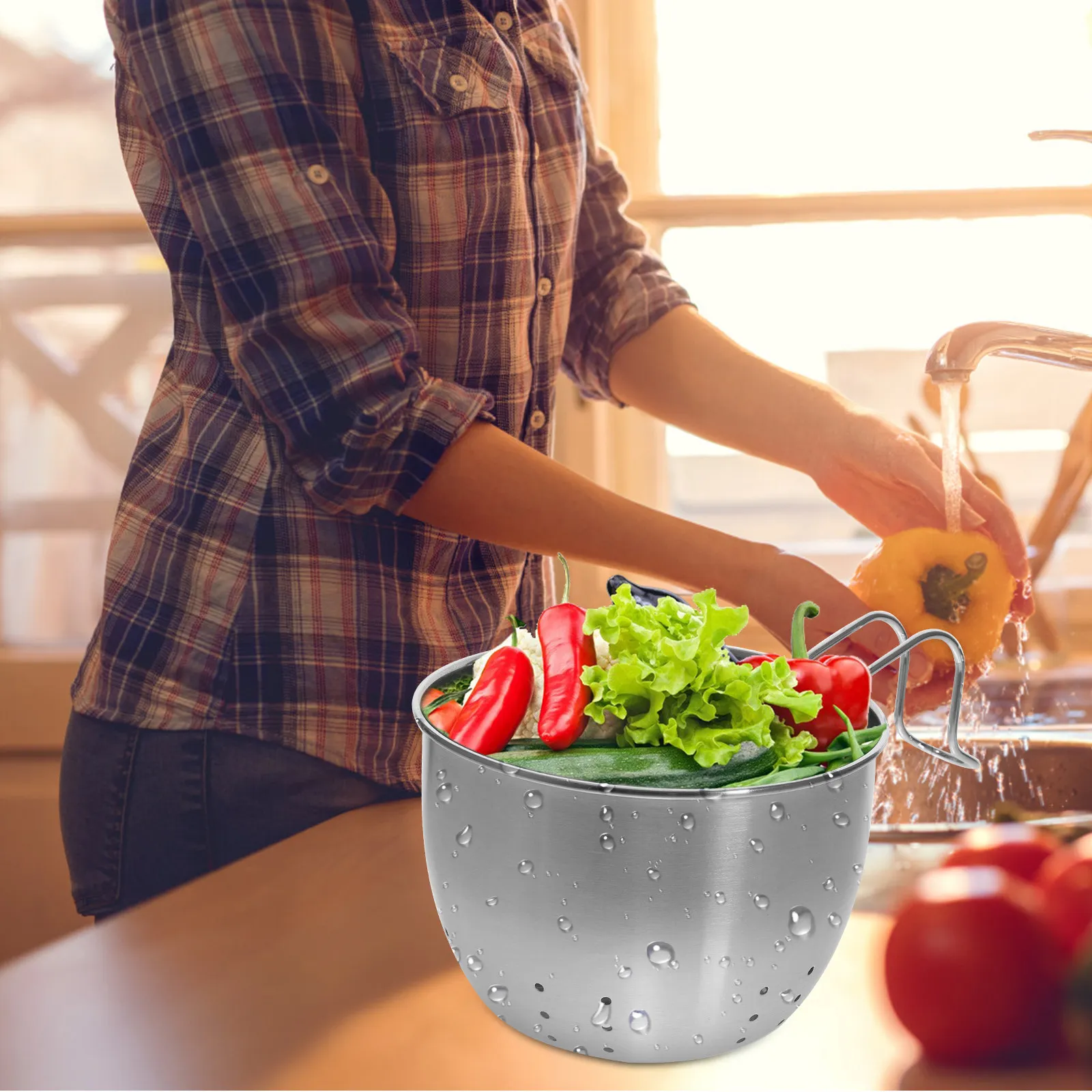 

Корзина-фильтр для раковины из нержавеющей стали, угловой дренажный фильтр для пищевых отходов, для мытья фруктов, сушилка для кухонной утвари, для хранения