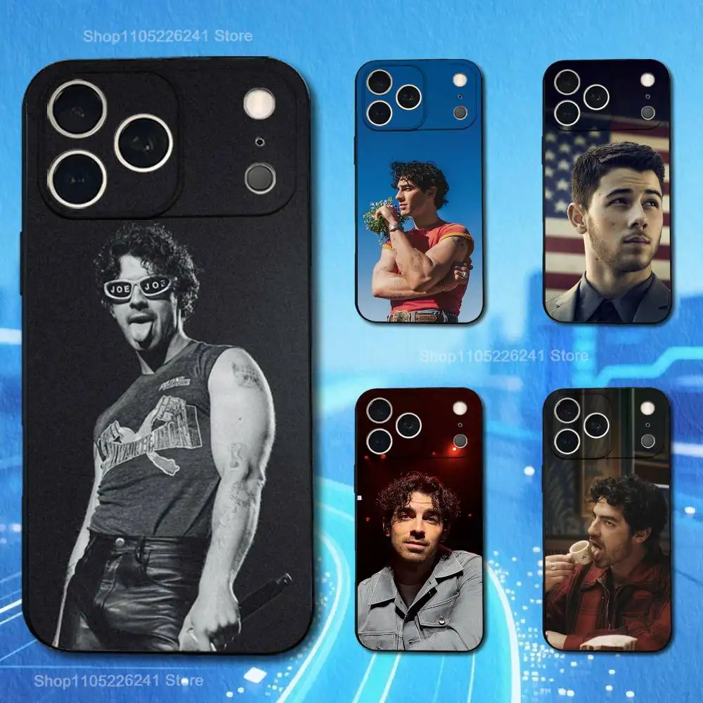 

Singer J-Joe J-Jonas For iPhone 13,17,11,12,16,14,15,Plus,Pro Max,XS,X,XR,SE,Mini,8,7,Soft Silicone Black Phone Case