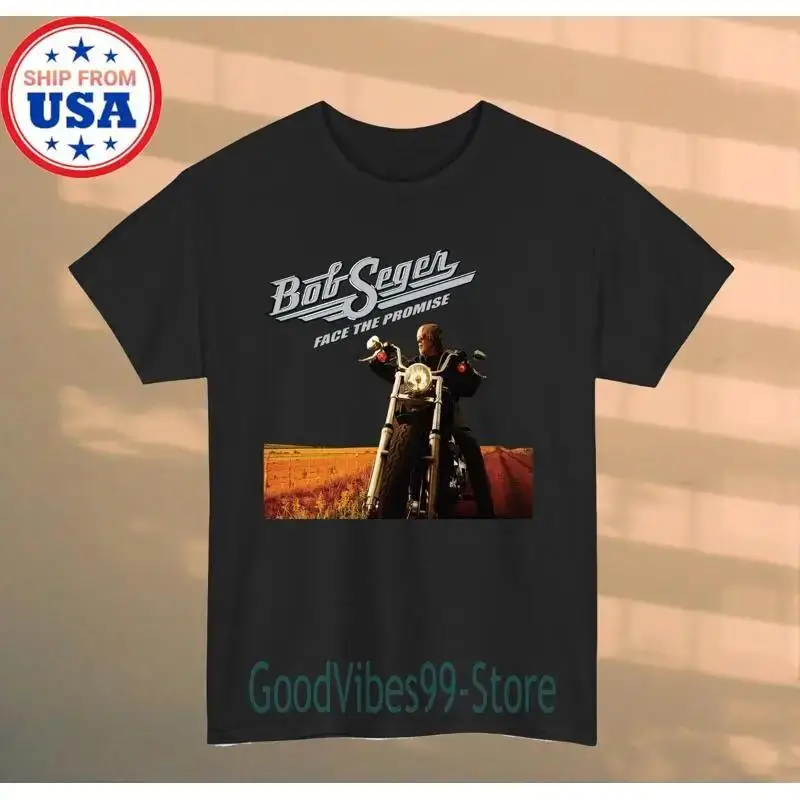 BOB SEGER Face The Promise Men's Black T-shirt Size S-5XL