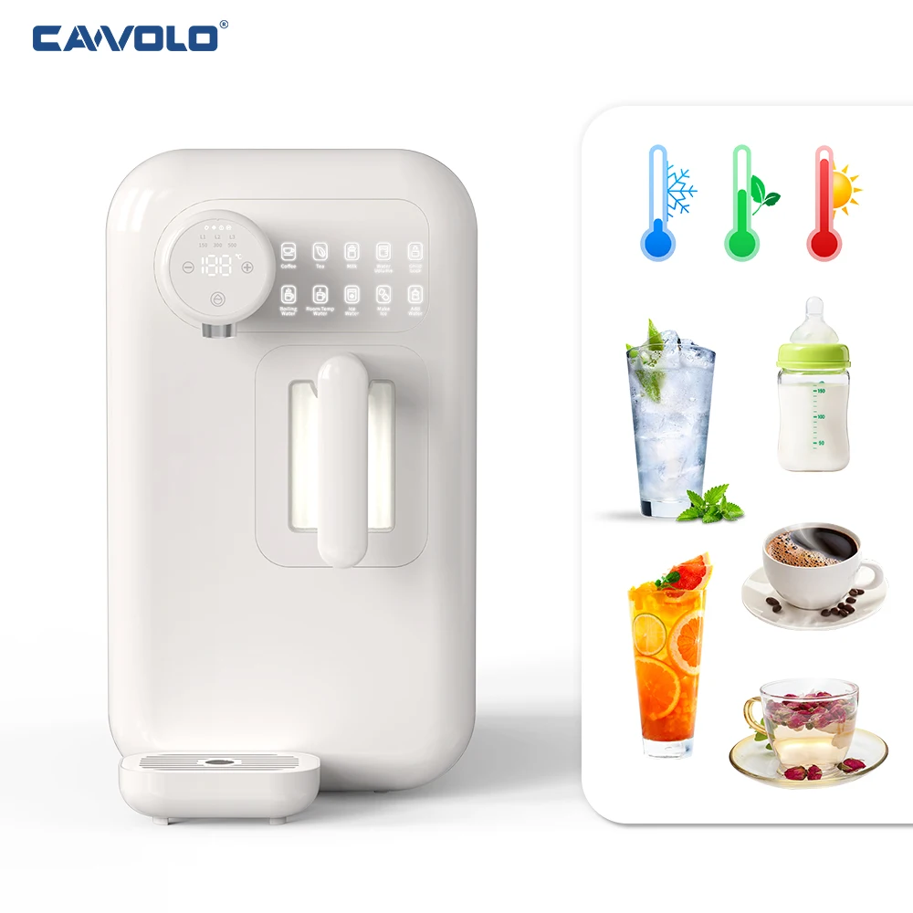 Versatile Ick Maker Machine Home Hot and Cold Water Dispenser Ice Maker Countertop with UV Sterilization