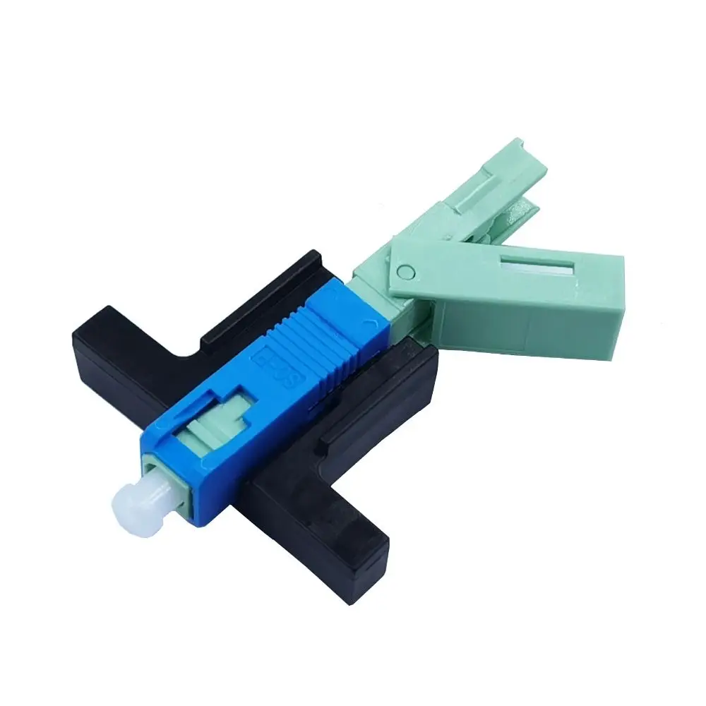 10Pcs Embedded SC UPC Fiber Optic Schnell Stecker Wiederverwendbare Einfach Zu Installieren FTTH Werkzeug Kalten Stecker Professionelle Universal