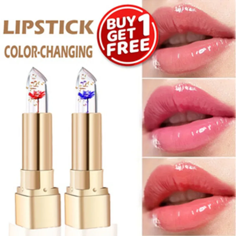 2-piece lipstick, color-changing lip balm, long-lasting moisturizing lip balm, magical temperature-changing lip gloss