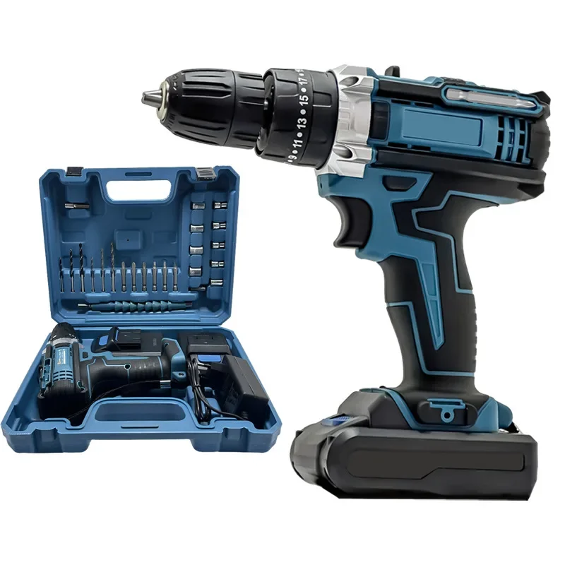 21V Cordless Drill Set, 23 Pieces Drill with 3/8