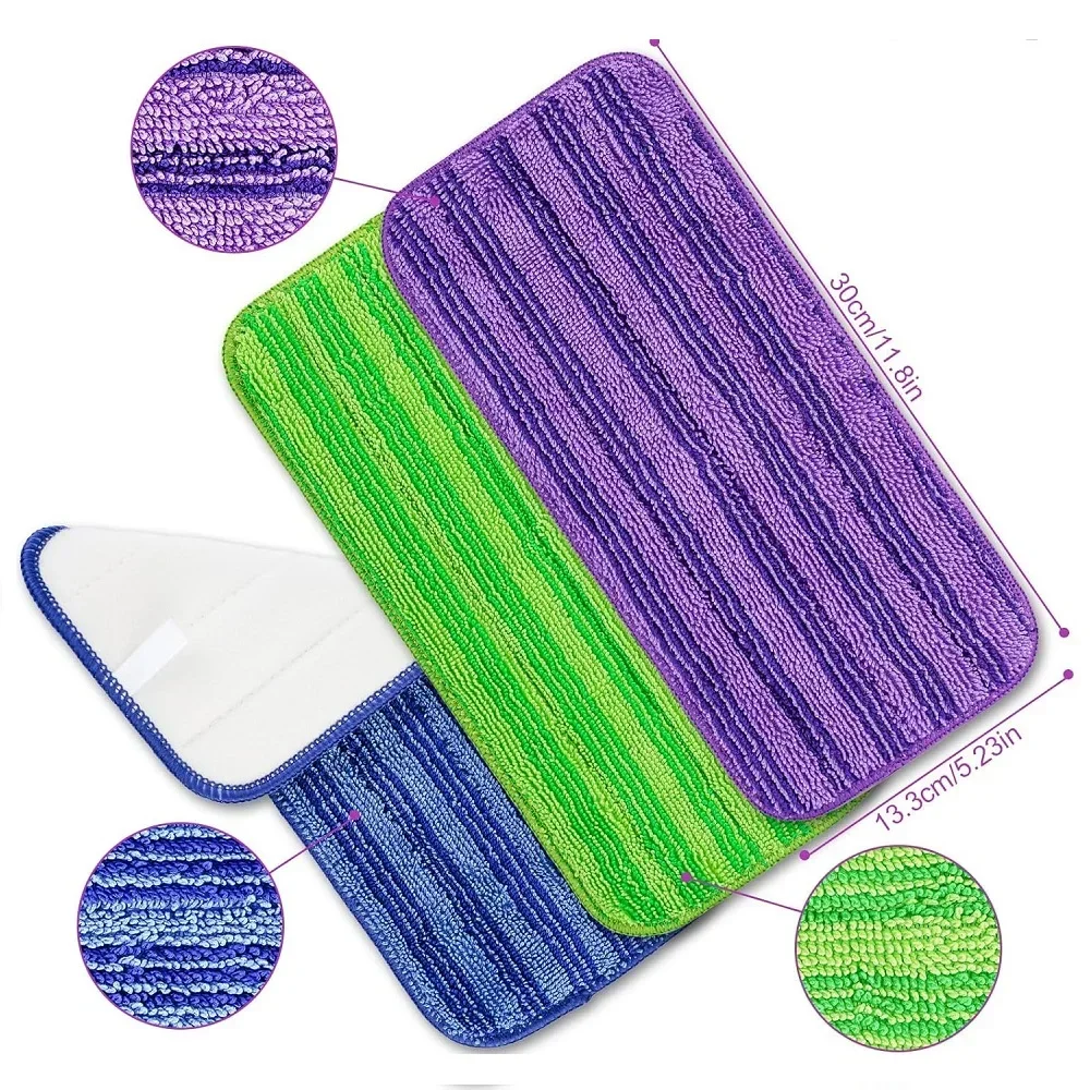 3PCS Reusable Mop Pads for Swiffer WetJet Mops Wet Dry Head for Swiffer Wet Jet Mop Household  Hardwood Floor Cleaning