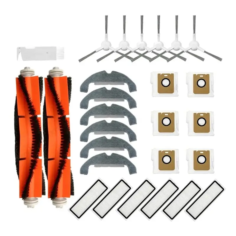 A76I-For Dreame Bot D9 Plus Vacuum Replacement Spare Parts Accessories Main Side Brush Hepa Filter Mop Cloth Rag Dust Bags