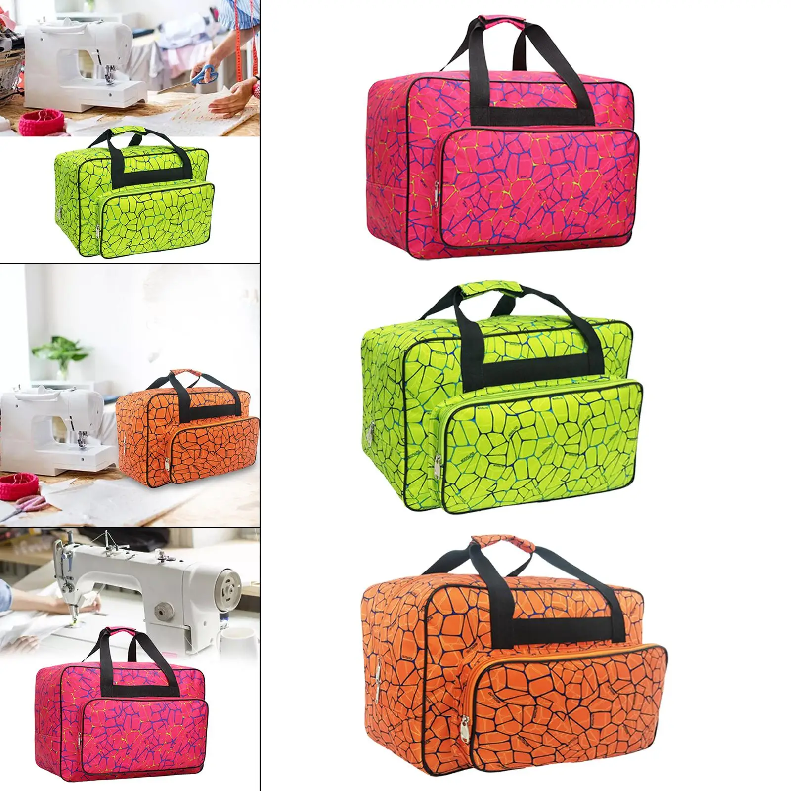 3 Colors Sewing Machine Storage Bag Tote Multi-functional Portable Travel Home Organizer Bag for Sewing Tools Accessories