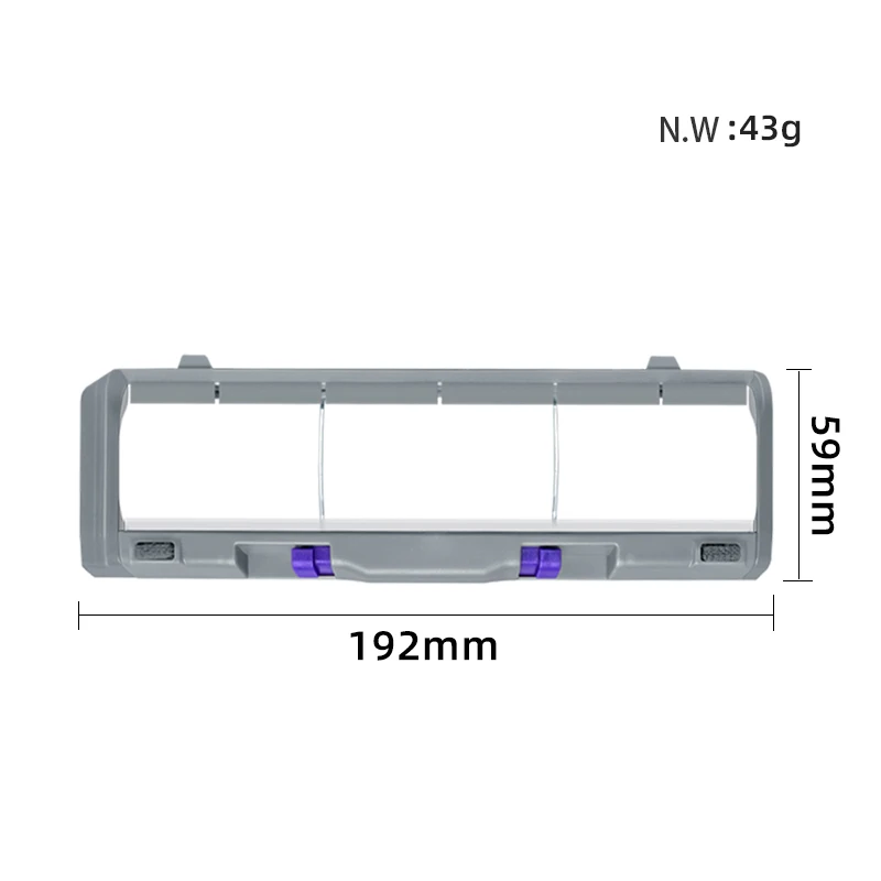ل ناروال فريو/ناروال J3 روبوت المكانس الأسطوانة الرئيسية غطاء فرشاة فرشاة الحرس قطع الغيار استبدال ملحق مرفق