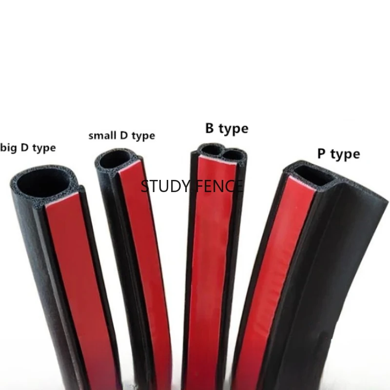 

10 Meters Z/D/P/B Shape Car Door Seal Strip Insulation Sound Proof Dust-Proof Auto Center Console Rubber Sealing Strips