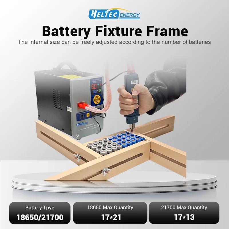 Adjustable 18650 21700 Battery Fixture Frame, Universal Lithium Battery Pack Welding Holder Tool, Perfect for Spot Welding